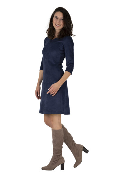 AUDREY M. Velour Blue – Bild 3