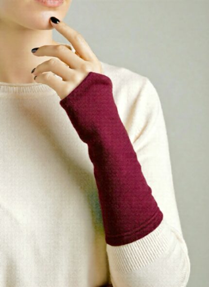 Handstulpen AngoraPlum_1