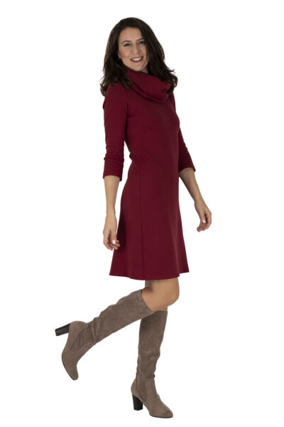 Kleid Lena dunkelrot