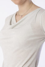 Fair Fashion, elegantes Shirt LIZ mit Lurex in Farbe Moon