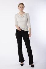 Fair Fashion, elegantes Shirt LIZ mit Lurex in Farbe Moon