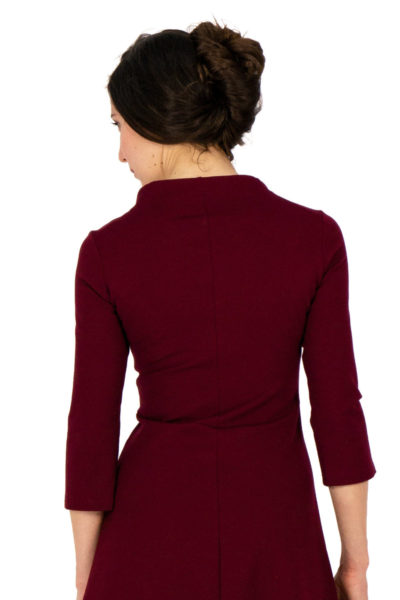 Kleid Marleen in bordeaux-rot
