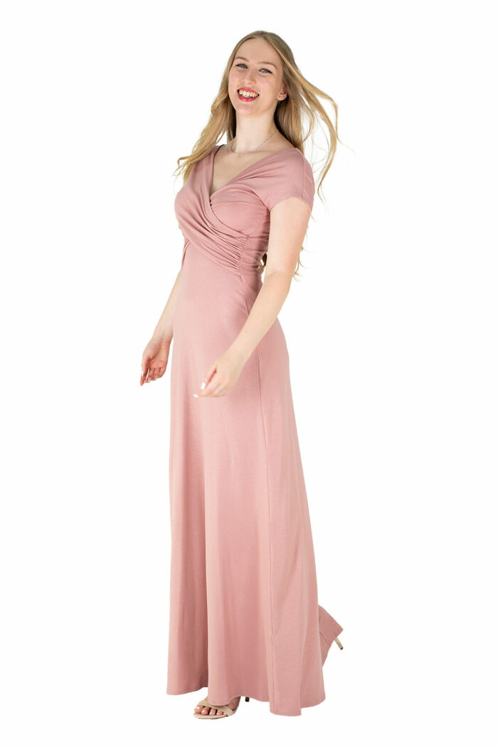 Langes Kleid Melissa in SparklingOldRose