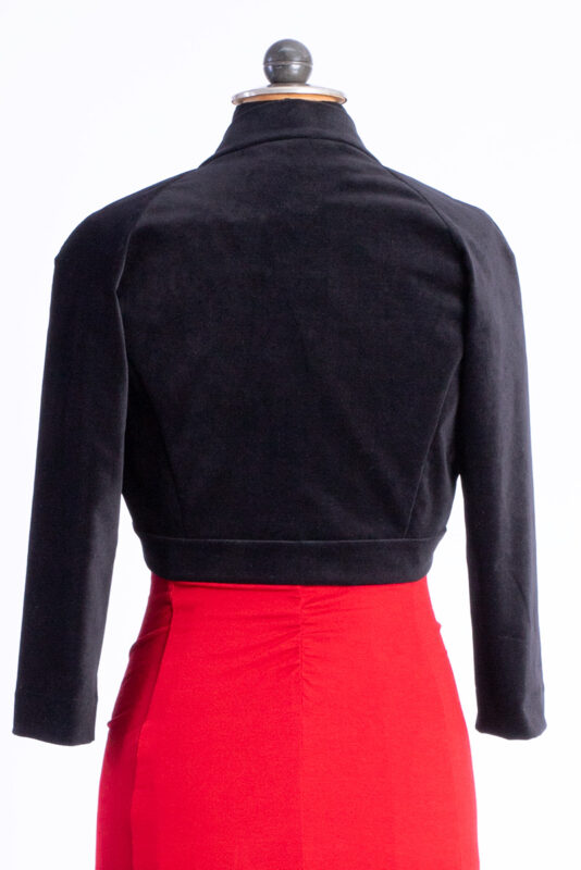 NeleCottonVelvetBlack PuppeBack