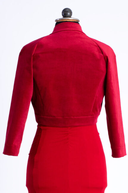 NeleCottonVelvetRed PuppeBack