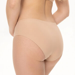 Der randlose "invisible" Slip in der Farbe Haut von hinten