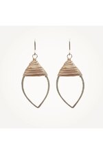 Petite eingewickelte Marquise Ohrringe • Sterlingsilber 02