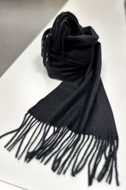 Schmaler Winterschal Sky Cashmere Black