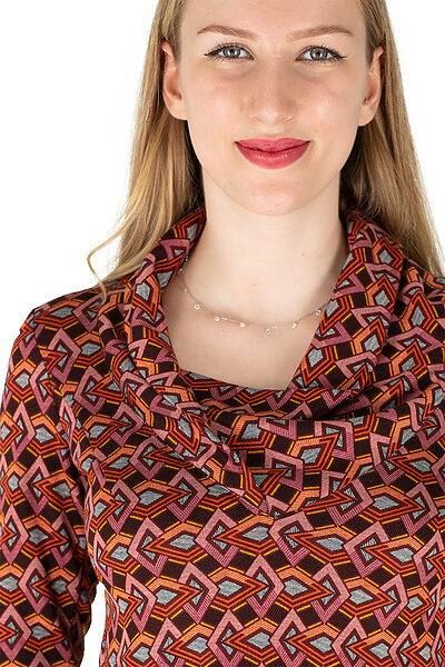 Shirt Klara RetroOrange Kragen