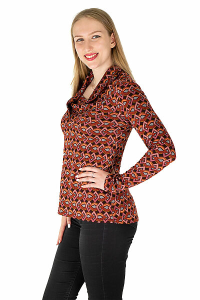 Shirt Klara RetroOrange Side