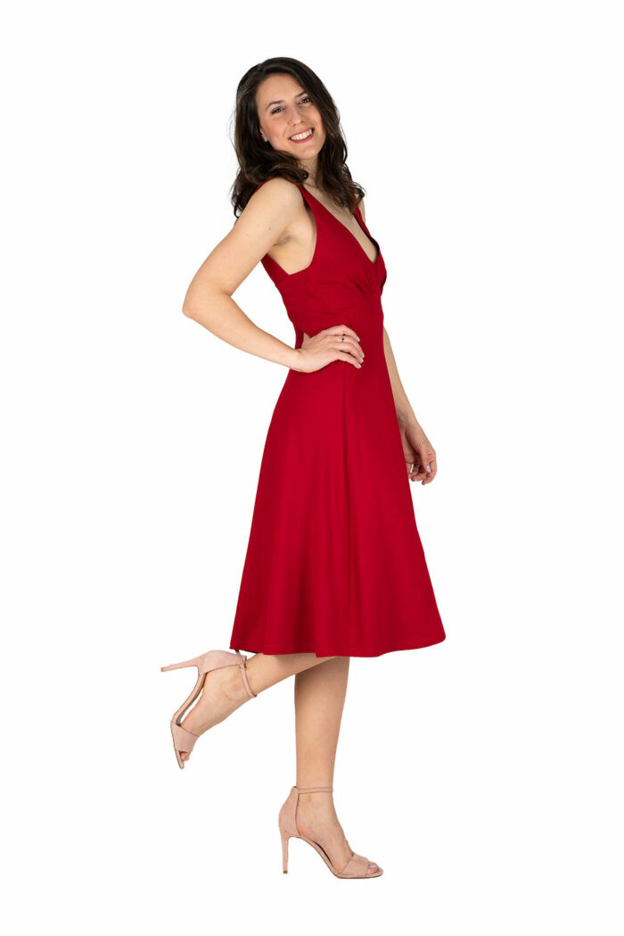 schwingendes Sommerkleid Sylvie in rot