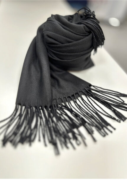 Leichter Winterschal Black
